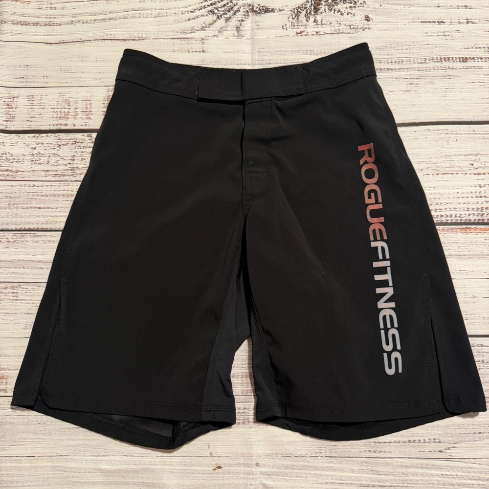 Vintage Rogue Fitness Shorts Polyester 90s Crossfit Lifting USA Men's Size 28 S‎